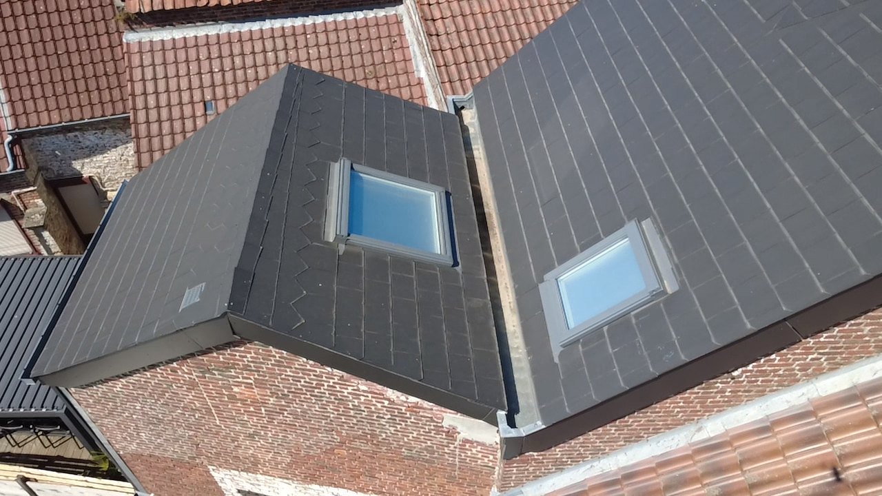 Drone toiture velux